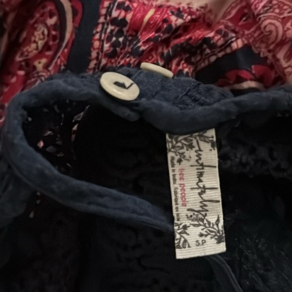 Free People Intimately Free Shea Printed Halter Mini A-Line Dress Size small - Picture 7 of 7